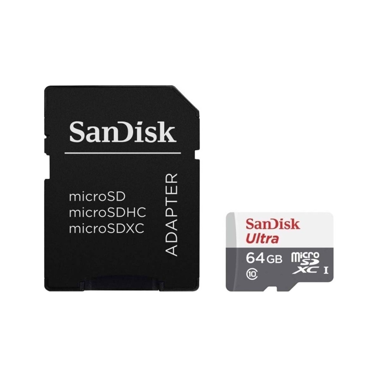 Sandisk Memory 64GB Ultra microSDHC/microSDXC (SANSDSQUNR-064G-GN3MA)